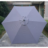 Umbrela Terasa/Gradina Vivimall , Inaltime 2,5 m, Diametru 2.30 m, Manivela/Inclinare, Gri - vivimall.ro