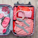 Umeras Pliabil de Calatorie, Vivimall, Mini Cuier Portabil pentru Haine, Suport de Uscare, 14x7x1.4cm, Gri - vivimall.ro