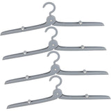 Umeras Pliabil de Calatorie, Vivimall, Mini Cuier Portabil pentru Haine, Suport de Uscare, 14x7x1.4cm, Gri - vivimall.ro