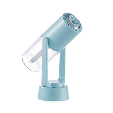 Umidificator Și Purificator Aer, Ultrasonic, Portabil, Rezervor 200ml, Cu Ioni Negativi, LED, 7 Culori, Rotație 360 Grade - vivimall.ro