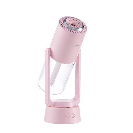 Umidificator Și Purificator Aer, Ultrasonic, Portabil, Rezervor 200ml, Cu Ioni Negativi, LED, 7 Culori, Rotație 360 Grade - vivimall.ro