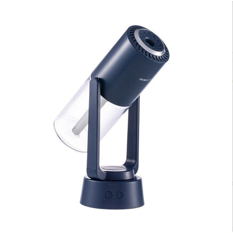 Umidificator Și Purificator Aer, Ultrasonic, Portabil, Rezervor 200ml, Cu Ioni Negativi, LED, 7 Culori, Rotație 360 Grade - vivimall.ro