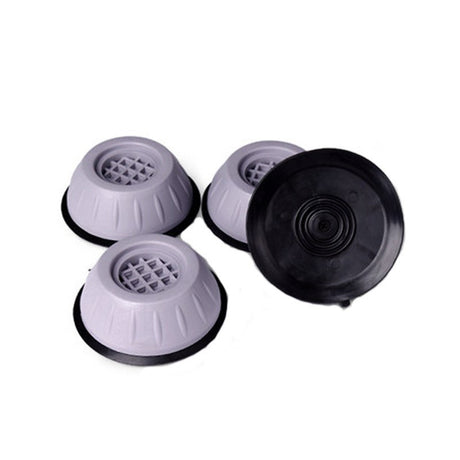 Set 4 Picioruse Antivibratii, Vivimall, 9 cm, Gri, cu Ventuza Cauciuc, Instalare Rapida, pentru Masina de Spalat, Uscator sau Frigider - vivimall.ro
