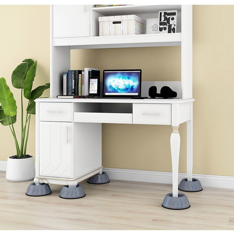 Set De 4 Picioare Antivibratii, 8 Cm, Gri, Cu Ventuza Cauciuc, Instalare Rapida, Pentru Masina De Spalat, Uscator Sau Frigider - vivimall.ro
