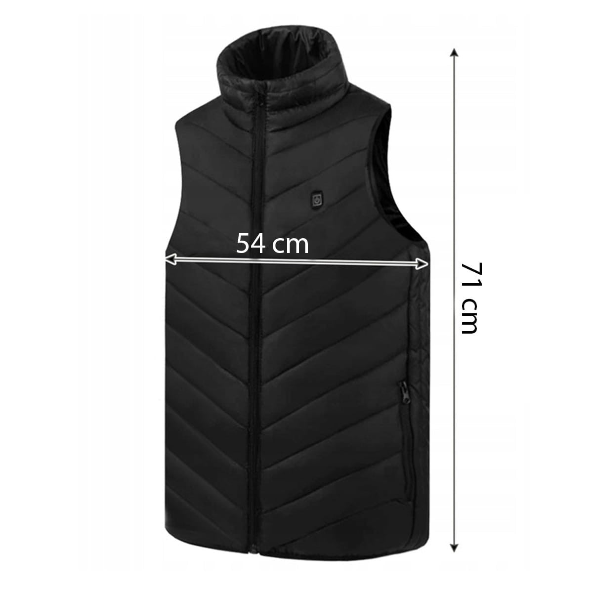 Vesta Inteligenta Incalzita, Unisex, 2 Zone De Incalzire, Umplutura Bumbac, 3 Trepte De Temperatura, Incarcare Usb, Sub 100 Kg, Marime S - vivimall.ro