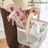 Uscator de Rufe Suspendat Vivimall, cu 40 Carlige, Rotire 360 Grade, Protectie Vant, Pliabil, Patrat, Mateiral Plastic, Usor de Depozitat, Multifunctional, 36 x 24 cm, Alb/Roz - vivimall.ro