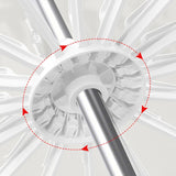 Uscator de Rufe Vertical, Vivimall, 2 Niveluri, Pliabil, din ABS+PP+Otel Inoxidabil, Rotire 360 Grade, 130 x 75 cm, Alb - vivimall.ro