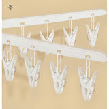 Uscator De Rufe Vertical, 2 Niveluri, Pliabil, Din Abs+Pp+Otel Inoxidabil, Rotire 360 Grade, 130 X 75 Cm, Alb - vivimall.ro