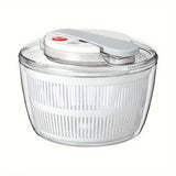 Uscator Manual pentru Salata si Verdeturi, Vivimall, Plastic, 16x15x21 cm, Capacitate 3L, Alb - vivimall.ro
