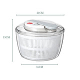 Uscator Manual Pentru Salata Si Verdeturi, Plastic, 16X15X21 Cm, Capacitate 3L - vivimall.ro