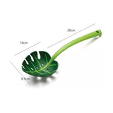 Ustensila bucatarie universala tip frunza, material ABS, creativa, design unic si modern, 30x9.5 cm, verde - vivimall.ro