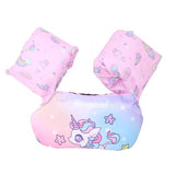 Vesta de salvare pentru copii cu aripioare de inot, Vivimall, Mov, Model unicorn - vivimall.ro