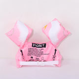 Vesta de salvare pentru copii cu aripioare de inot, Vivimall, Roz, Model lebede - vivimall.ro