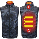 Vesta cu Incalzire, Flippy, Unisex, 2 Zone de Incalzire, Umplutura Bumbac, 3 Trepte de Temperatura, Incarcare USB, Albastru, 45 - 58 kg, Marime L - vivimall.ro