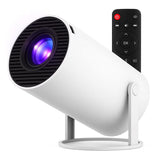 Video Proiector Portabil cilindric HY300PRO, Vivimall, Inteligent, Full HD 1080 x 1280, Wireless, Compatibil cu Android/iOS, 18 x 11 x 6 cm, Alb - vivimall.ro
