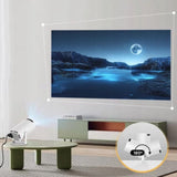 Video Proiector Portabil cilindric HY300PRO, Vivimall, Inteligent, Full HD 1080 x 1280, Wireless, Compatibil cu Android/iOS, 18 x 11 x 6 cm, Alb - vivimall.ro