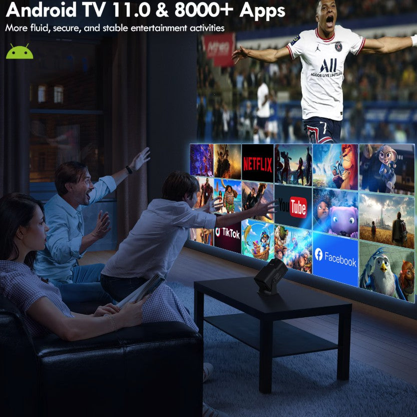 Video Proiector Portabil cilindric HY320 MINI, Vivimall, Inteligent pentru Jocuri, Ultra HD 1920 x 1080, Wireless, Compatibil cu Android/iOS, 15 x 10 x 9 cm, Negru - vivimall.ro