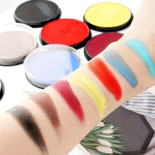 Vopsea pentru Fata si Corp, Vivimall, cu Pigment Fosforescent, 30 g, Activare cu Apa, Negru - vivimall.ro