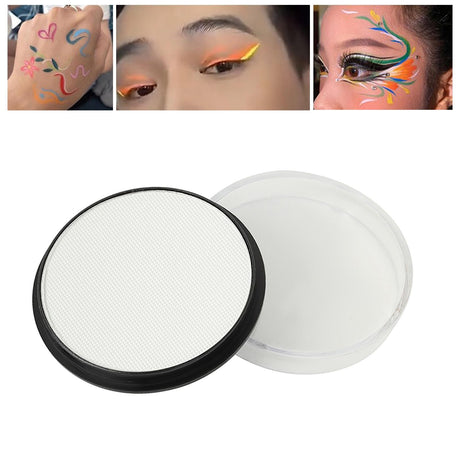 Vopsea pentru Fata si Corp, Vivimall, cu Pigment Fosforescent, 30 g, Activare cu Apa, Alb - vivimall.ro