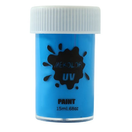 Vopsea pentru Fata si Corp, Vivimall, cu Pigment Fosforescent UV, 15 ml, Albastru - vivimall.ro