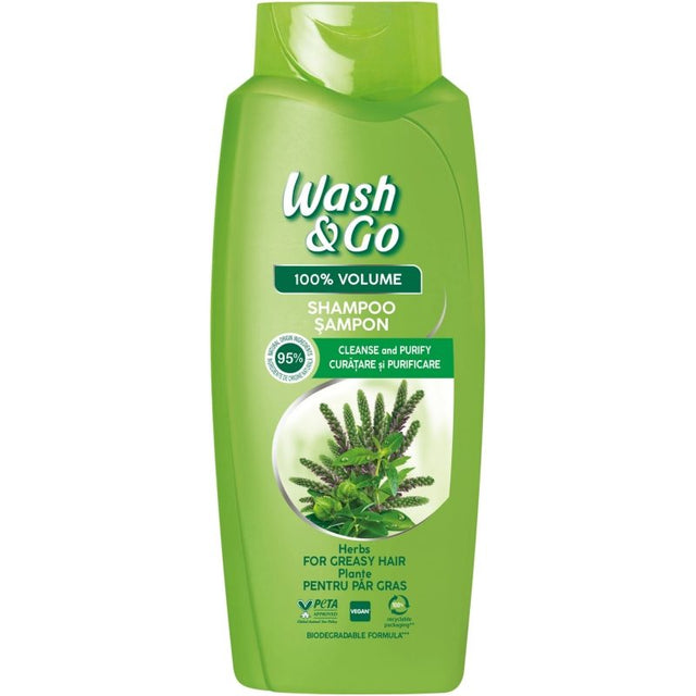 Sampon, WASH&GO, Herbs, 675 ml - vivimall.ro