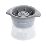 Forma cub de gheata, Vivimall, rotund, Polipropilena/Silicon, 11x7.5x7.8 cm, Gri - vivimall.ro