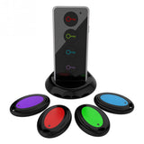 Dispozitiv Anti-Pierdere, Vivimall, 4 Receptoare cu Telecomanda, 120 (dB), Emitator cu Lanterna, Multicolor - vivimall.ro