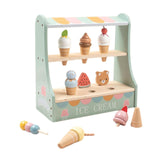Jucarie Educativa Montessori din Lemn, Flippy, Stand de Inghetata Interactiv cu 25+ Accesorii, Include Meniu si Bani de Jucarie, Dezvolta Motricitatea si Abilitatile Sociale, 3ani+, Multicolor - vivimall.ro