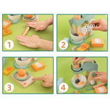 Set de Joaca Educativ, Flippy, Jucarie Montessori Interactiva pentru Gatit, Mixer de Bucatarie din Lemn, Cintar si Ingridiente, 3 ani+, Multicolor - vivimall.ro