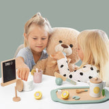 Jucarie Educativa Montessori din Lemn, Flippy, Joc Interactiv Model Lemon Tea cu Accesorii de Bucatarie, Dezvolta Motricitatea Fina, 3ani+, Multicolor - vivimall.ro