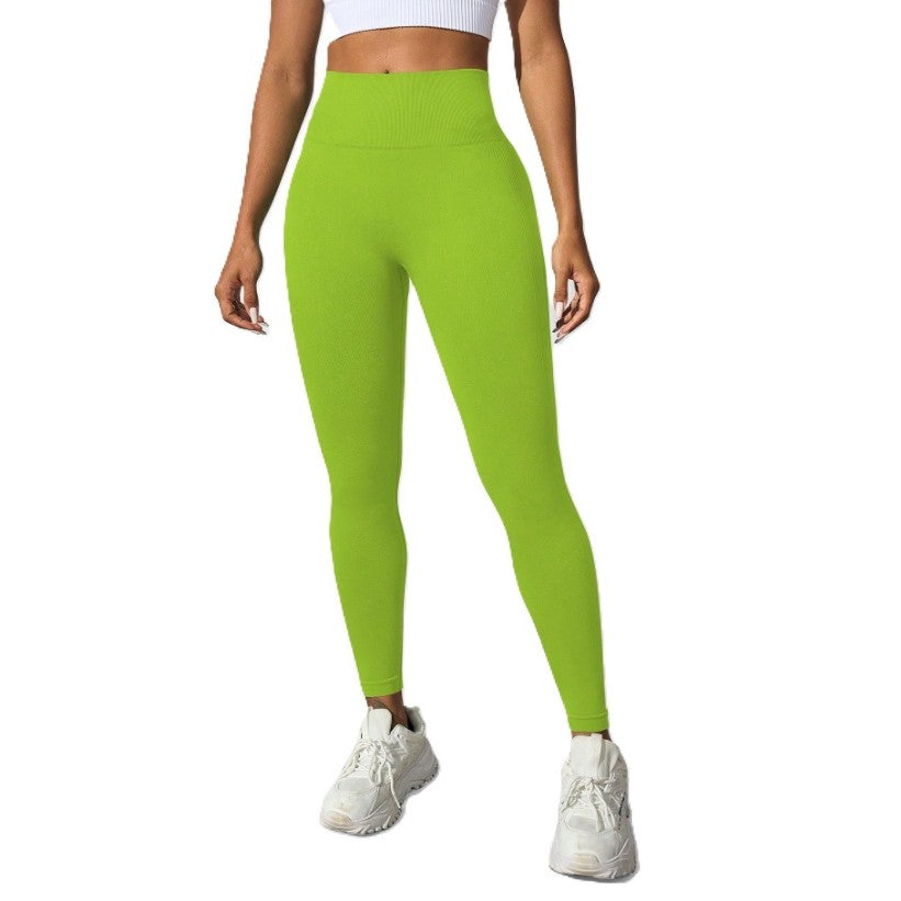Pantaloni de Fitness/Yoga, Flippy, pentru Femei, Material Elastic, Spandex, Talie Inalta, Verde, Marime L - vivimall.ro