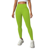 Pantaloni de Fitness/Yoga, Flippy, pentru Femei, Material Elastic, Spandex, Talie Inalta, Verde, Marime L - vivimall.ro