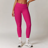 Pantaloni de Fitness/Yoga, Flippy, pentru Femei, Material Elastic, Spandex, Talie Inalta, Roz, Marime M - vivimall.ro